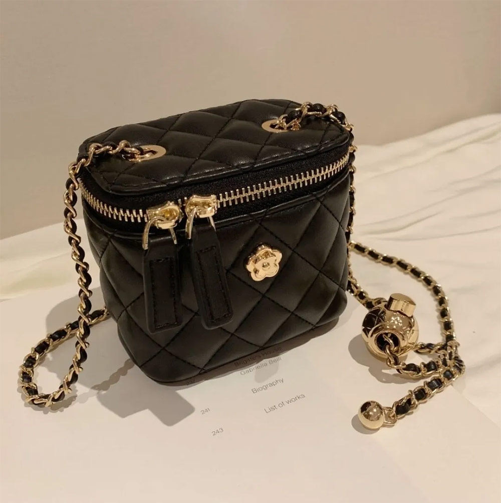 フラワーキルティングバニティバッグ | 詳細画像13