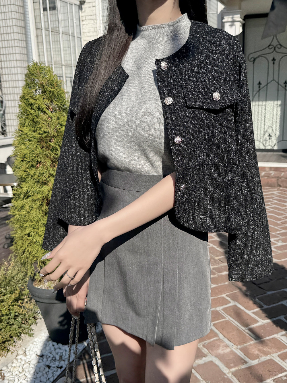ボタンフラップツイードジャケット | 詳細画像11