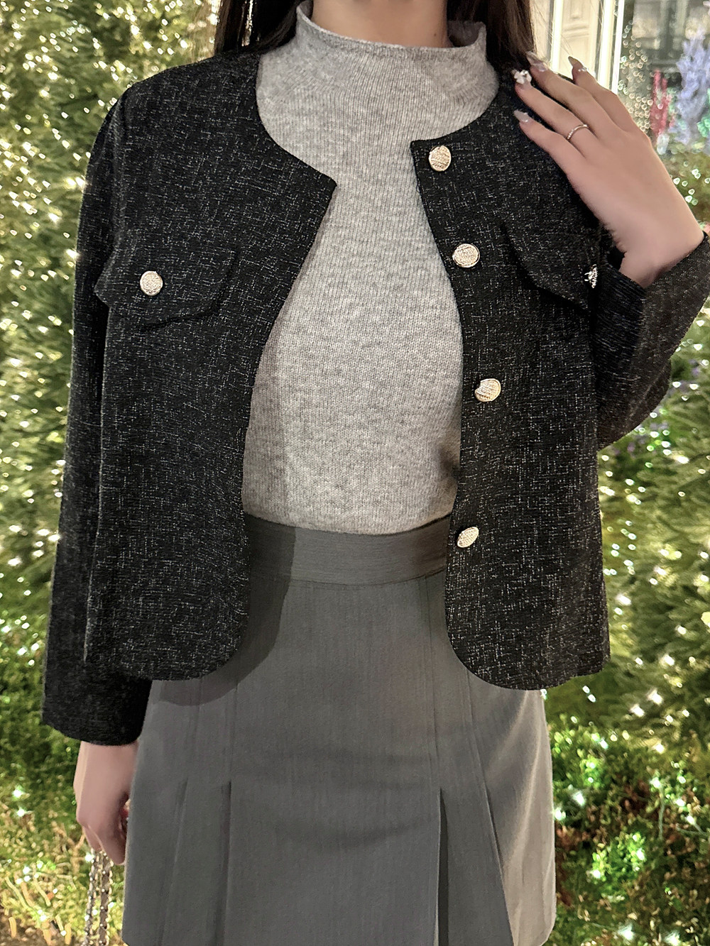 ボタンフラップツイードジャケット | 詳細画像12