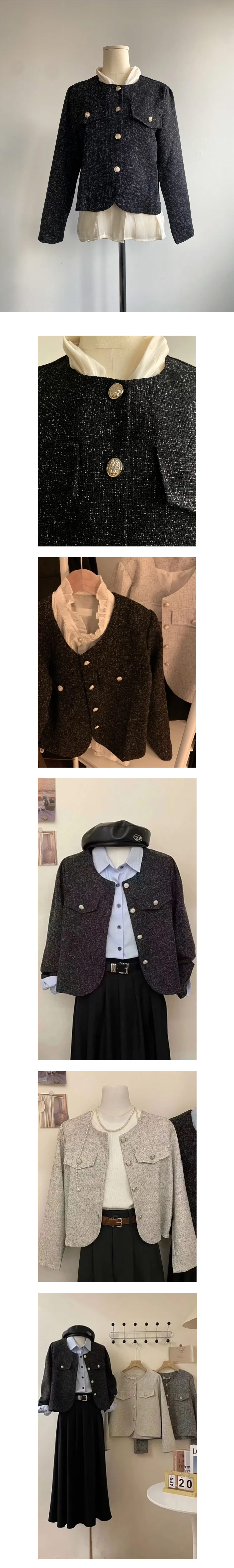 ボタンフラップツイードジャケット | 詳細画像14