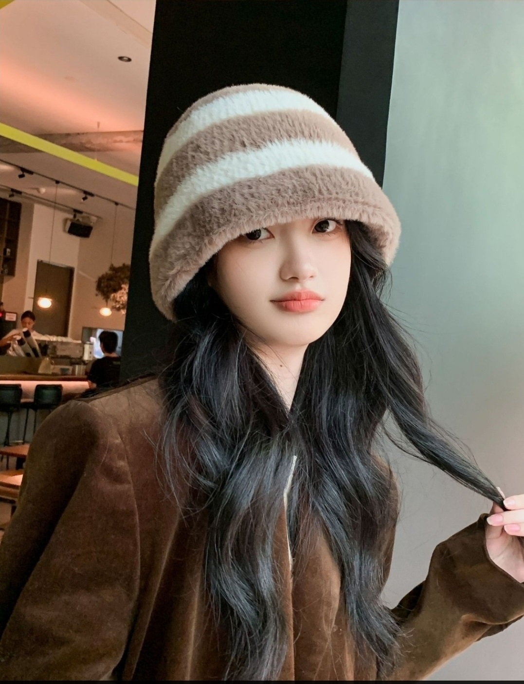 ボーダーエコファーバケットハット | 詳細画像2