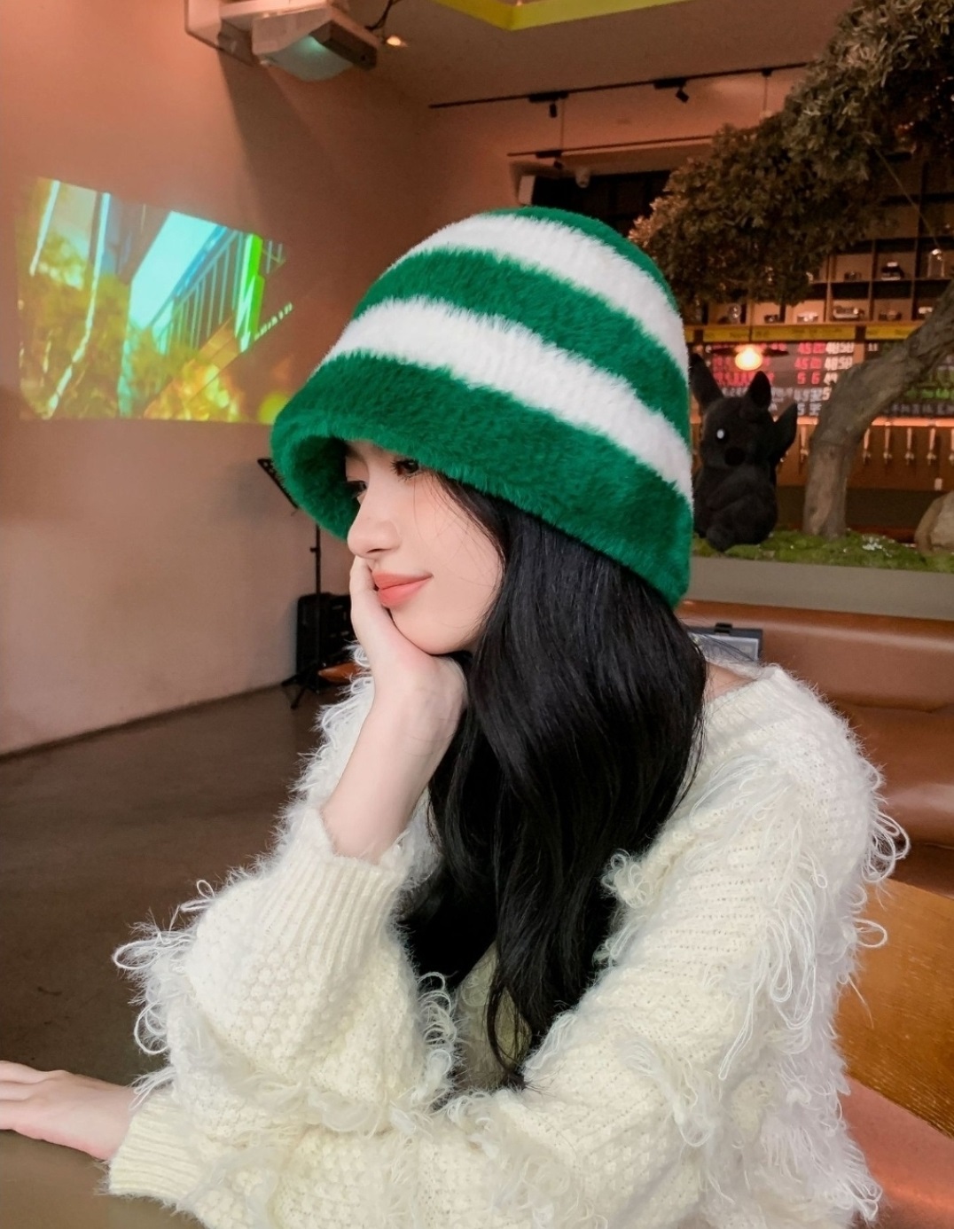 ボーダーエコファーバケットハット | 詳細画像10