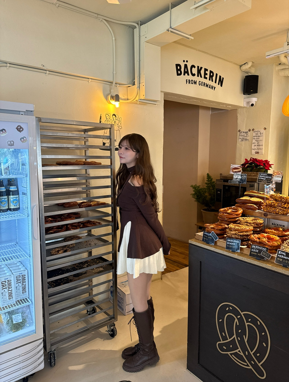 ストラップ付オフショルAラインニット | 詳細画像5