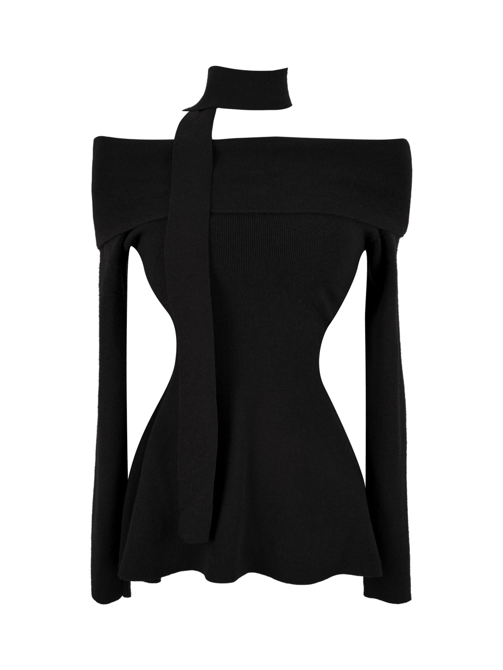 ストラップ付オフショルAラインニット | 詳細画像19