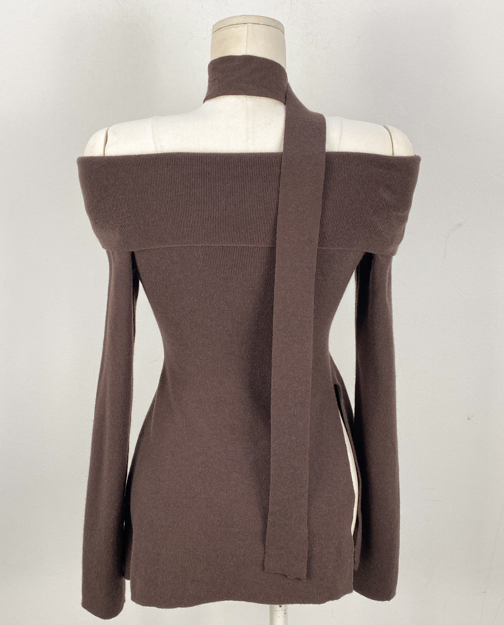 ストラップ付オフショルAラインニット | 詳細画像27