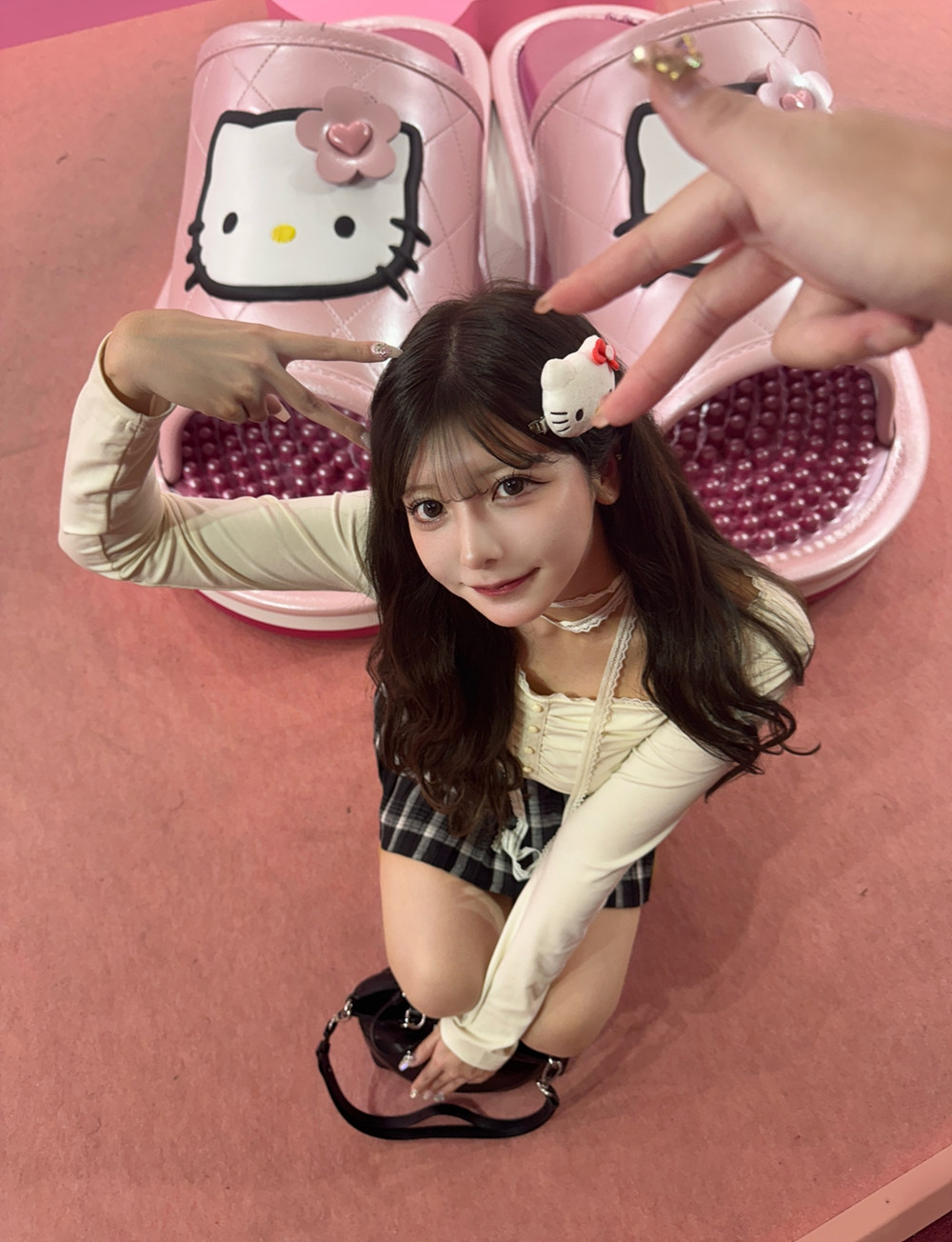 ストラップ付シャーリングスクエアネックTシャツ | 詳細画像8