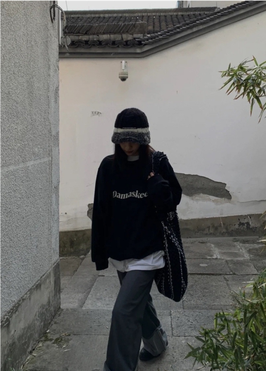 メランジ配色ニットバケットハット | 詳細画像4