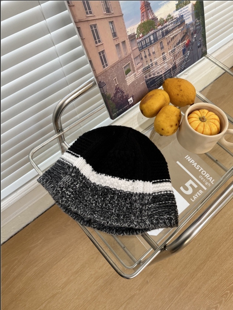 メランジ配色ニットバケットハット | 詳細画像6