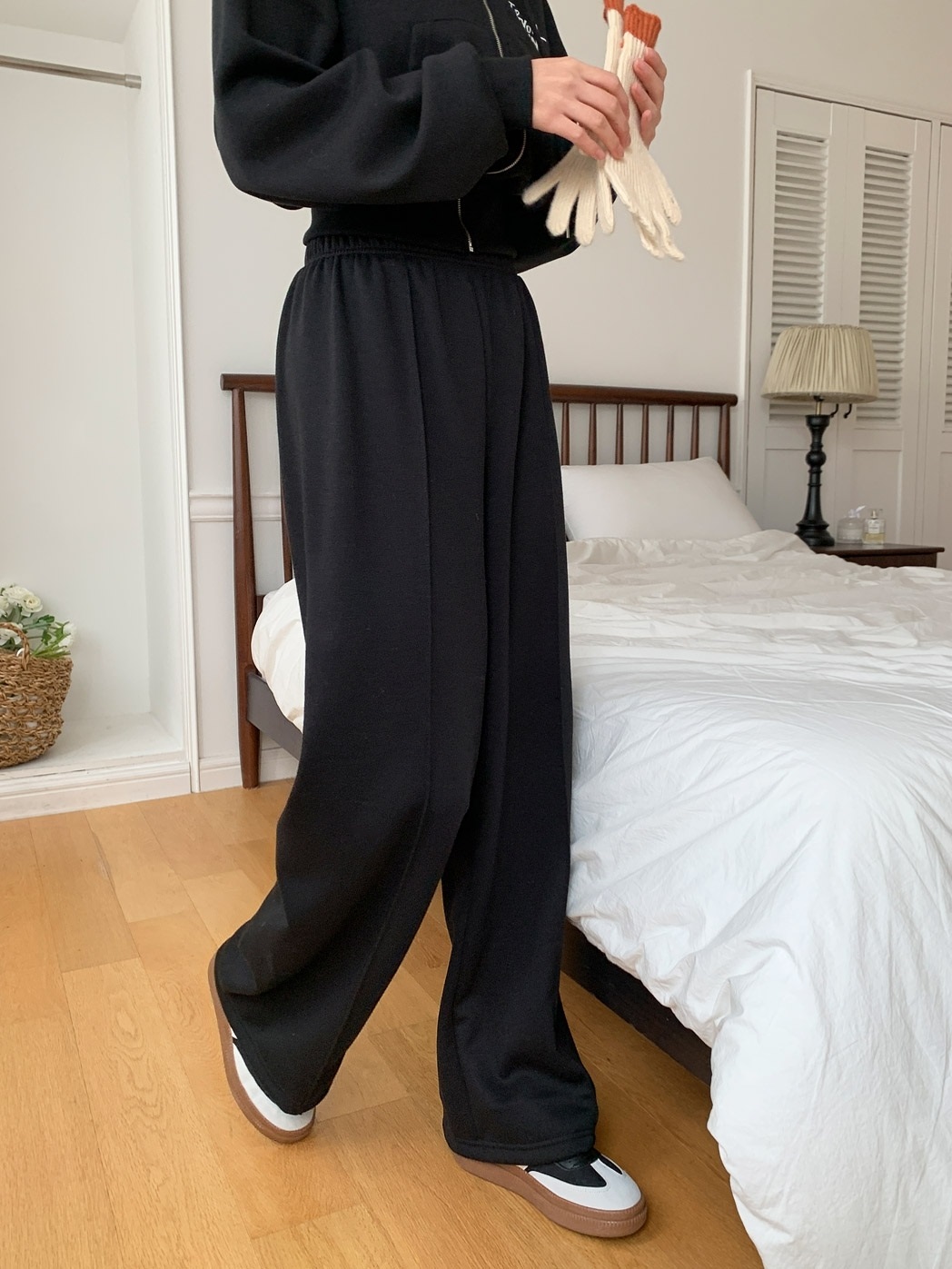 裏起毛バックレタリングジップパーカー&パンツSET | 詳細画像7