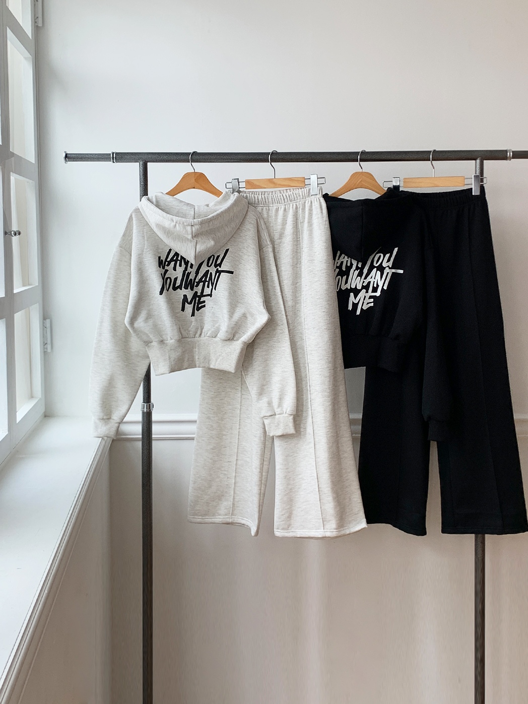 裏起毛バックレタリングジップパーカー&パンツSET | 詳細画像18