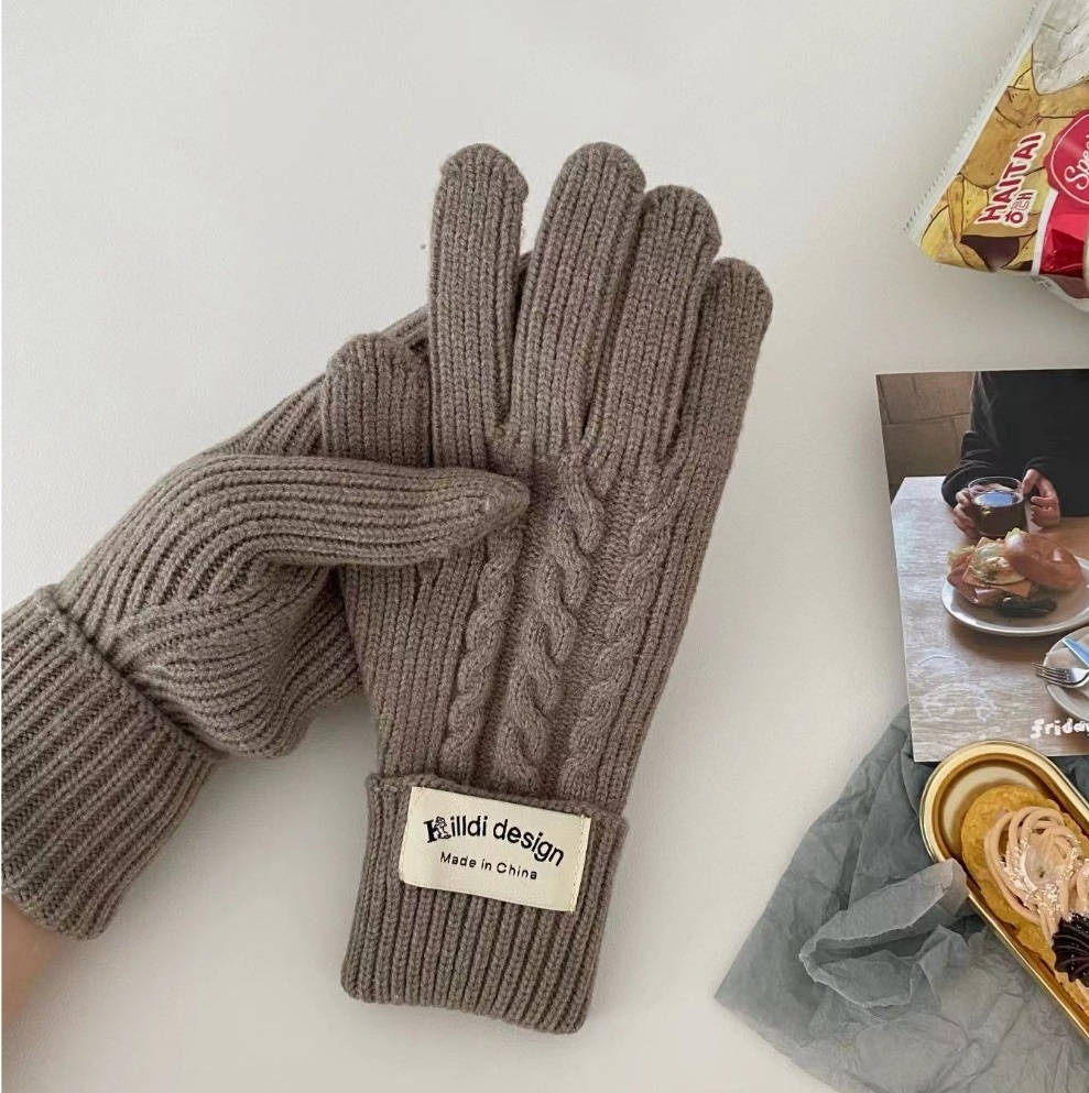 *スマホ対応*ラベルロールケーブルニット手袋 | 詳細画像2