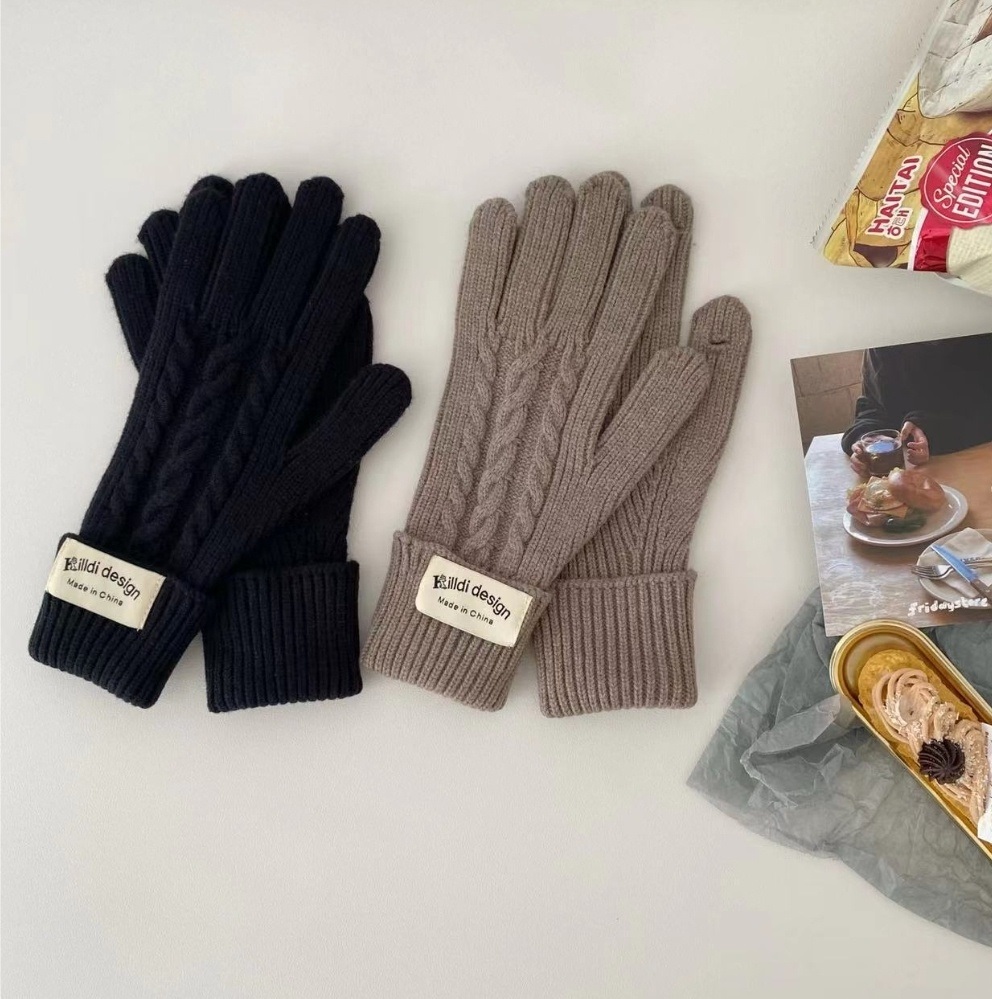 *スマホ対応*ラベルロールケーブルニット手袋 | 詳細画像4