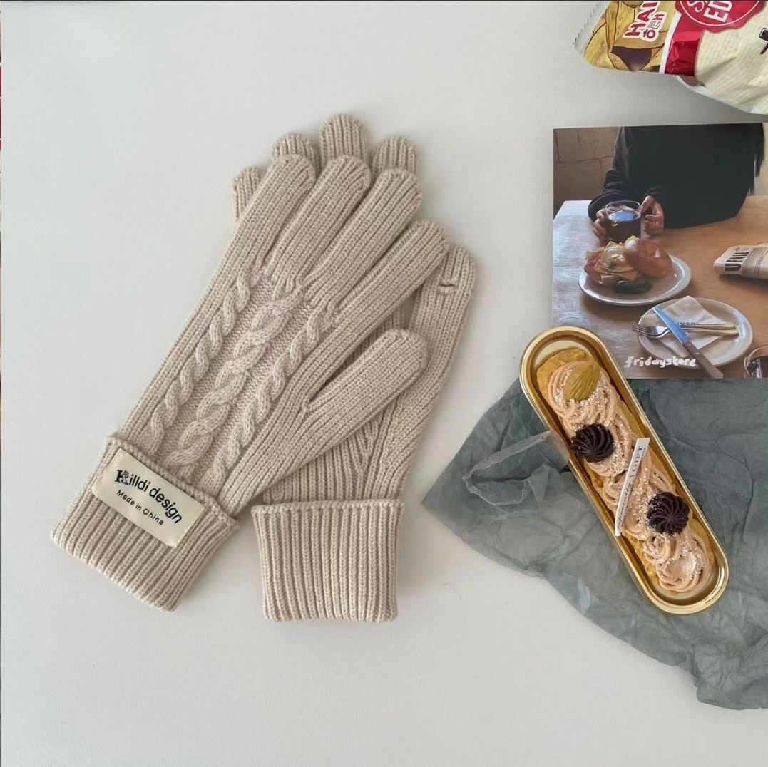 *スマホ対応*ラベルロールケーブルニット手袋 | 詳細画像6