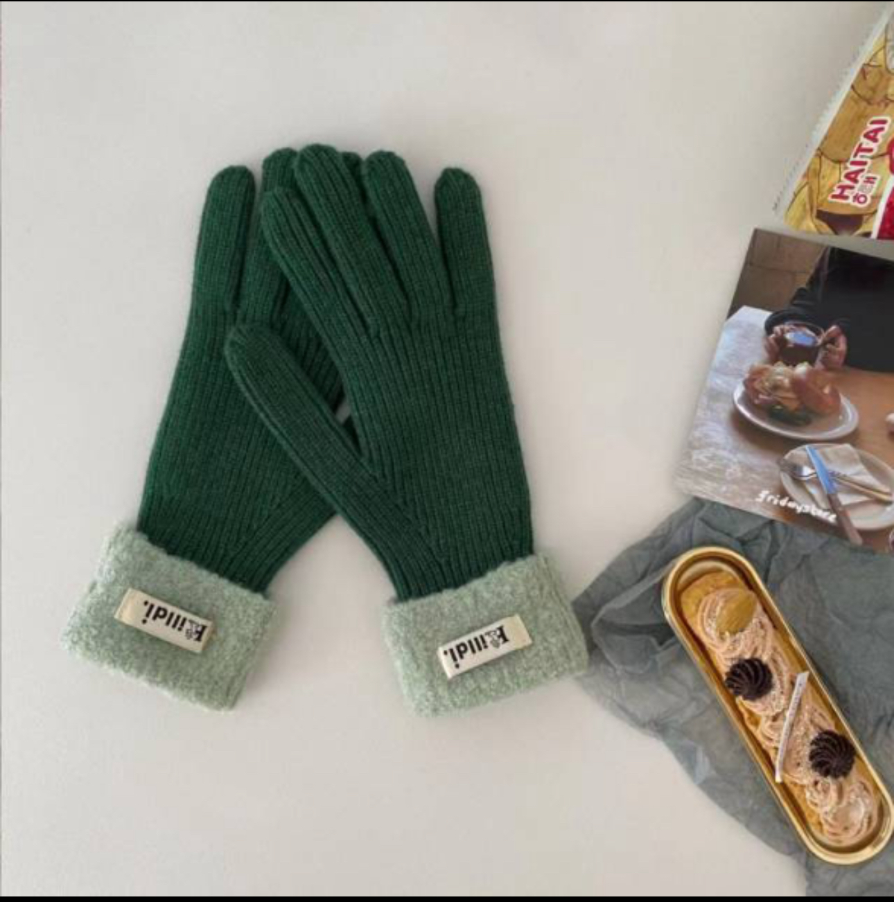 *スマホ対応*ラベルブークレロールニット手袋 | 詳細画像6