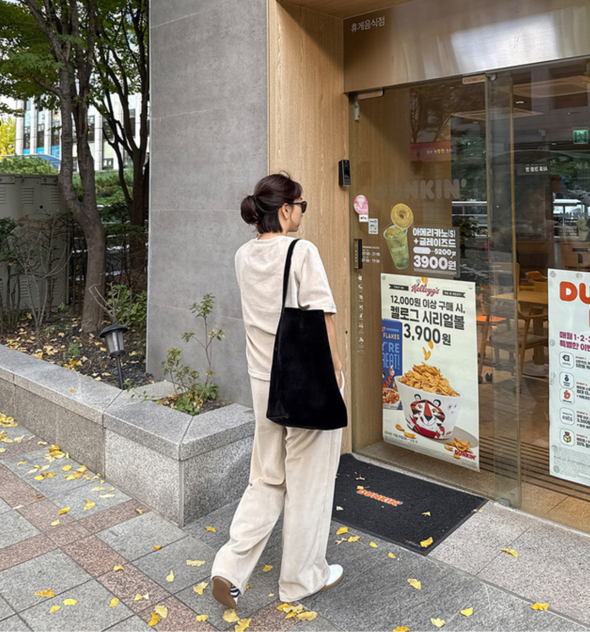 両起毛半袖Tシャツ&ウエストゴムパンツSET | 詳細画像3