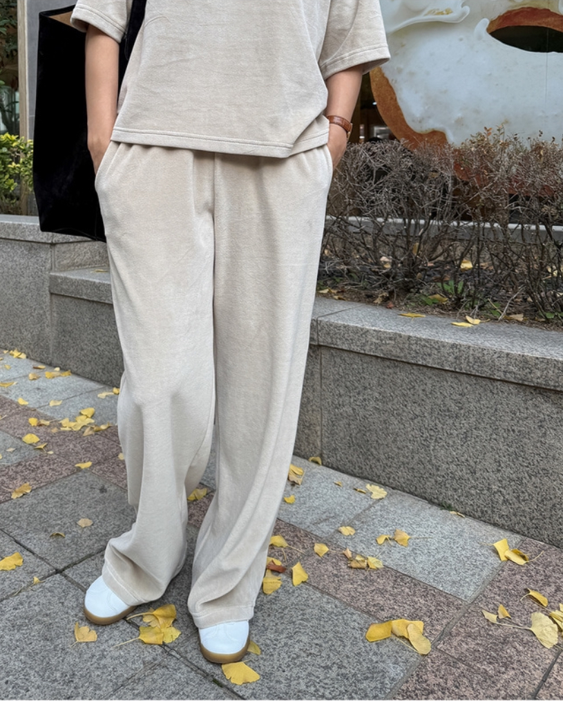 両起毛半袖Tシャツ&ウエストゴムパンツSET | 詳細画像4