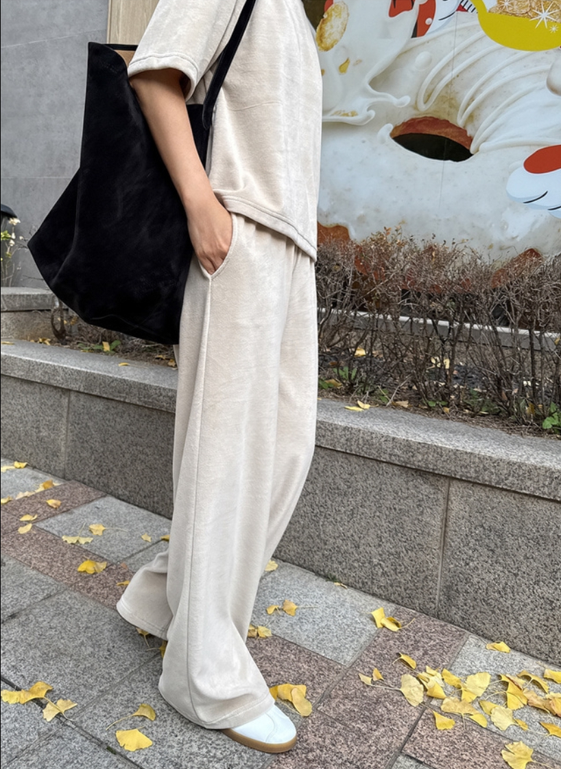 両起毛半袖Tシャツ&ウエストゴムパンツSET | 詳細画像5