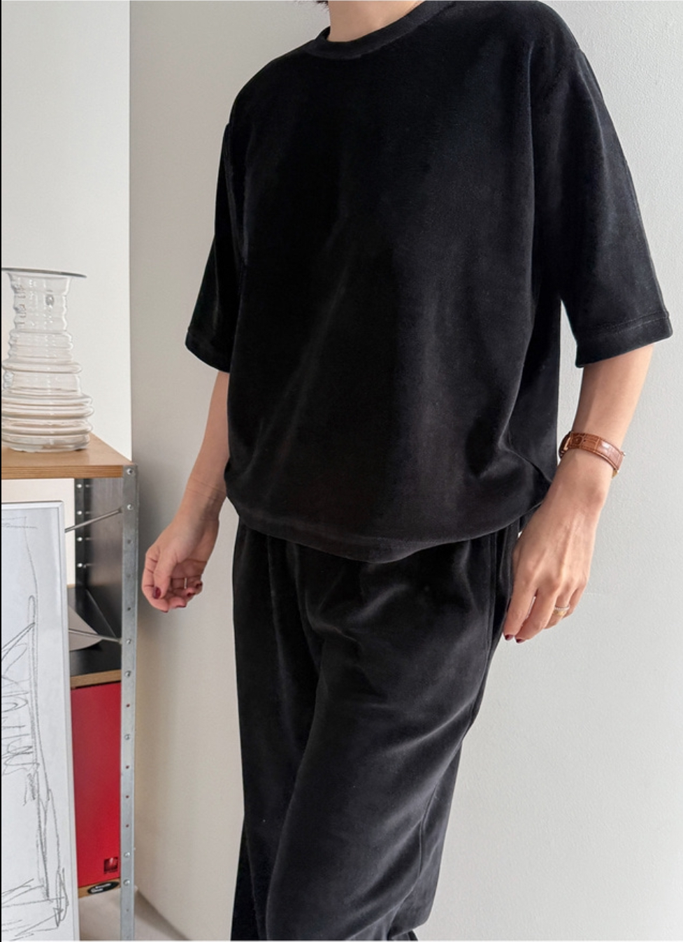 両起毛半袖Tシャツ&ウエストゴムパンツSET | 詳細画像10