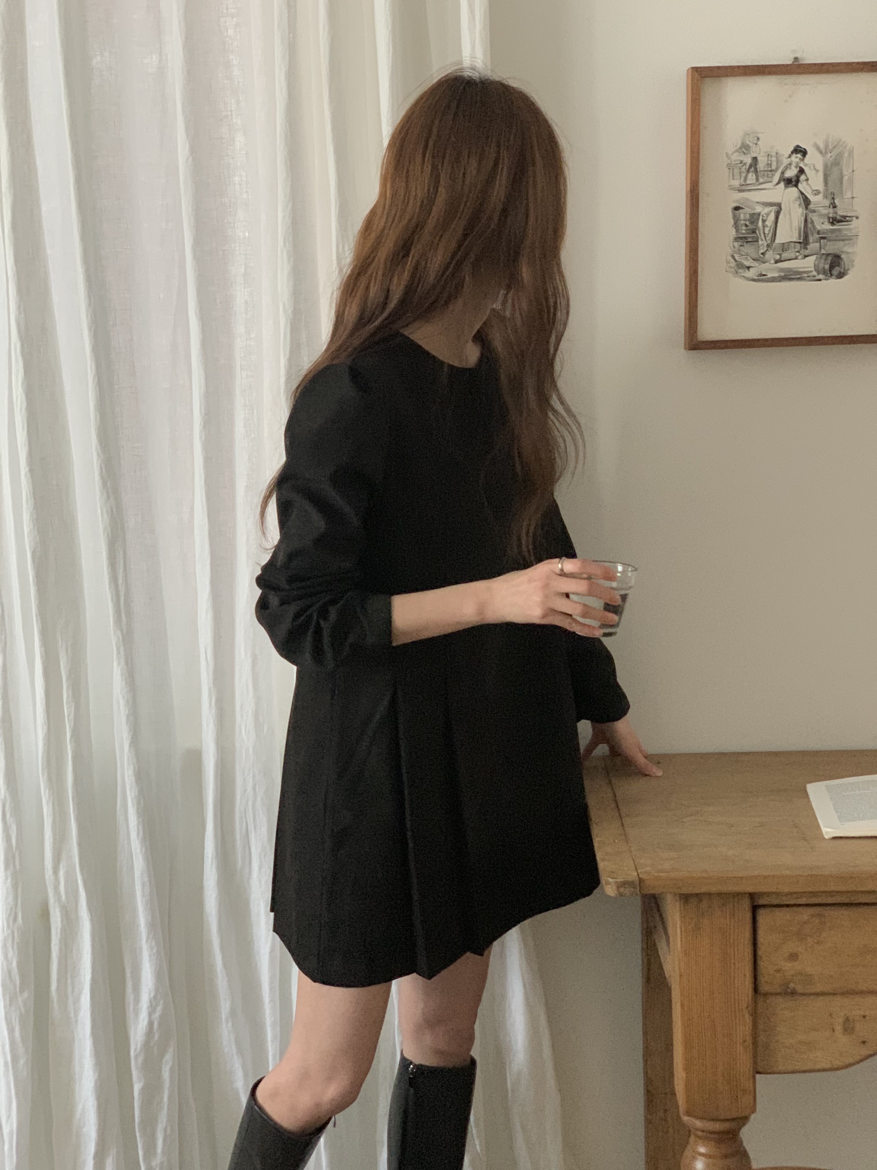 サイドタックパフスリーブミニワンピース | 詳細画像11