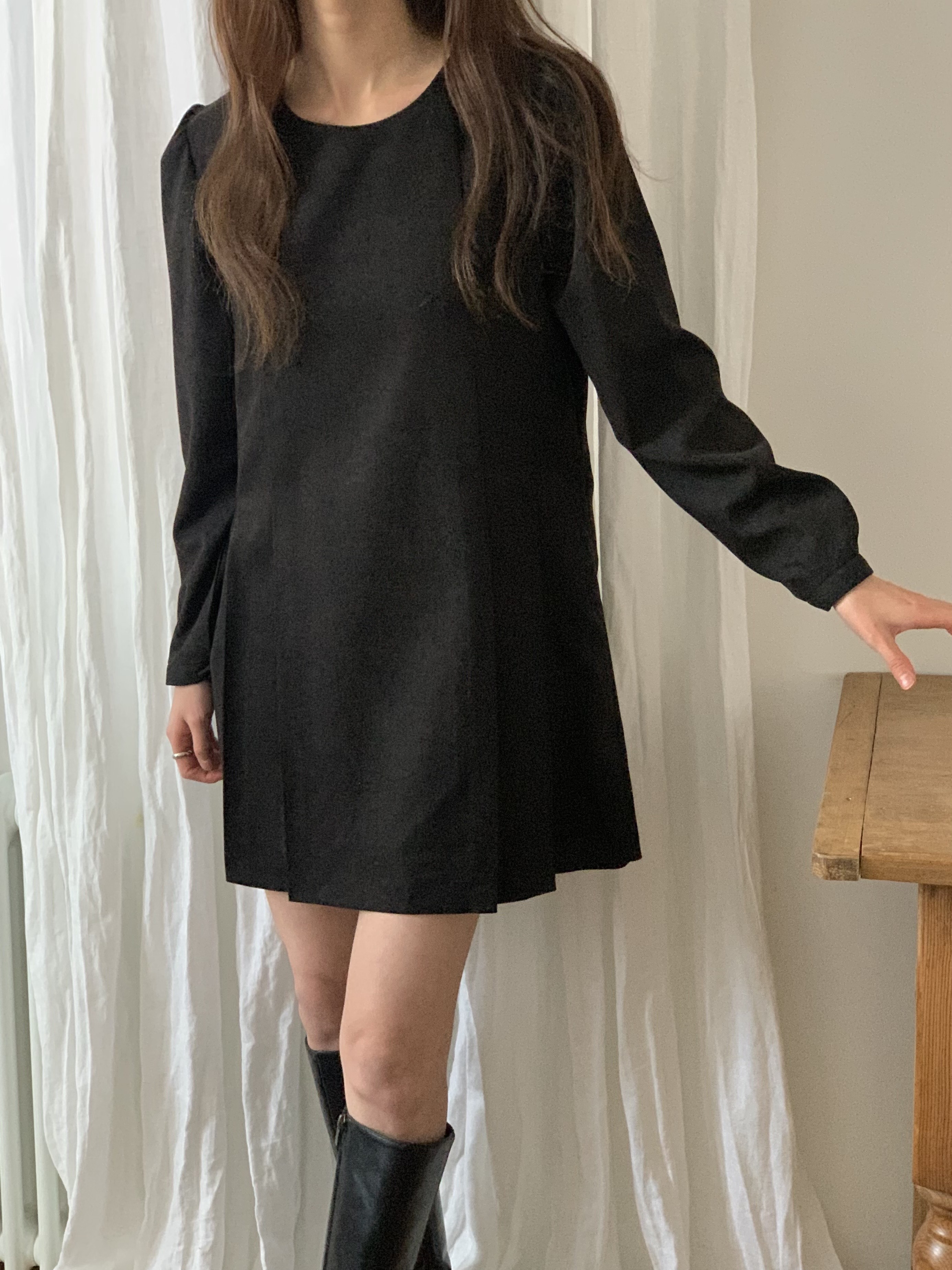 サイドタックパフスリーブミニワンピース | 詳細画像3