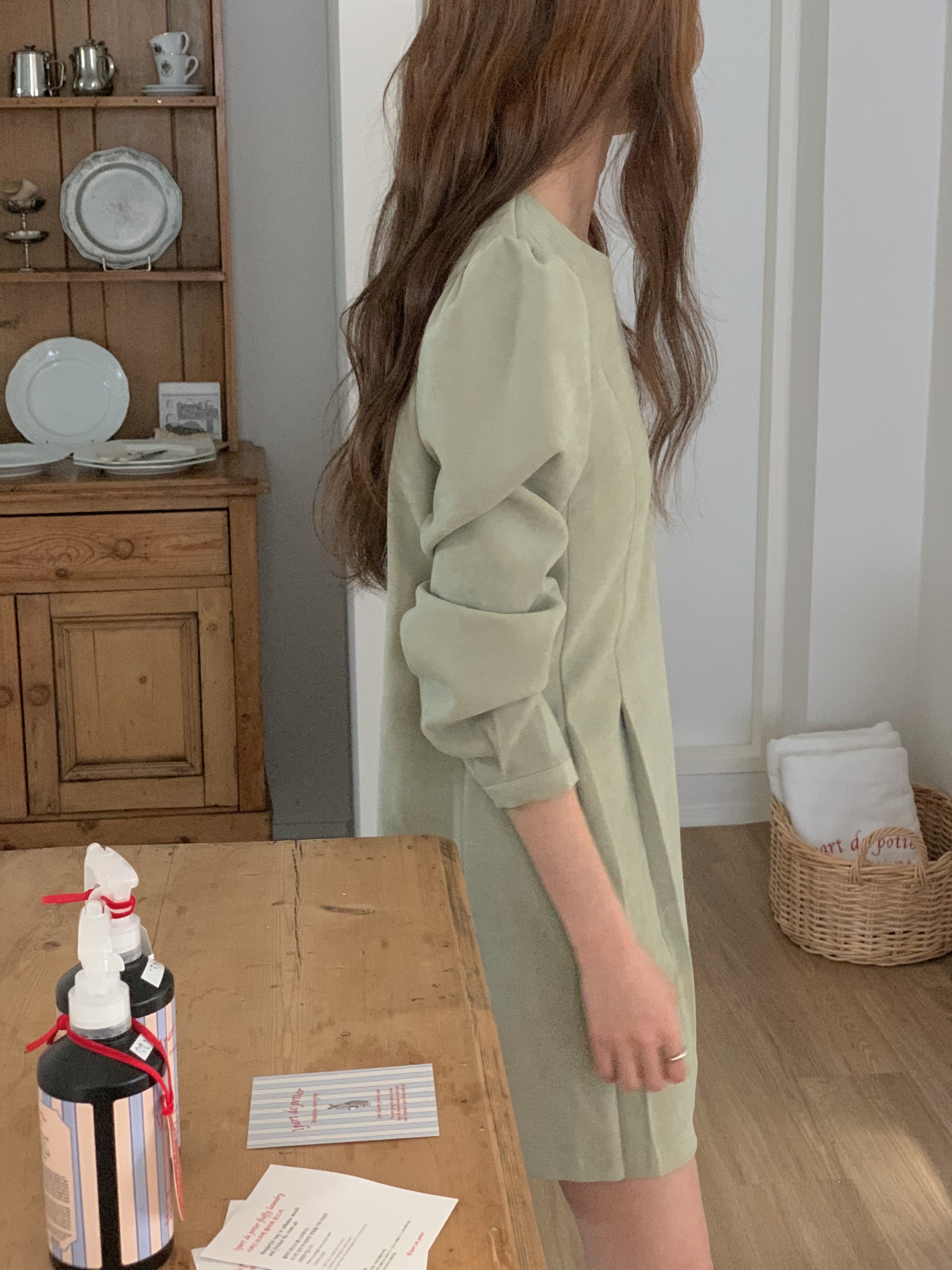 サイドタックパフスリーブミニワンピース | 詳細画像6