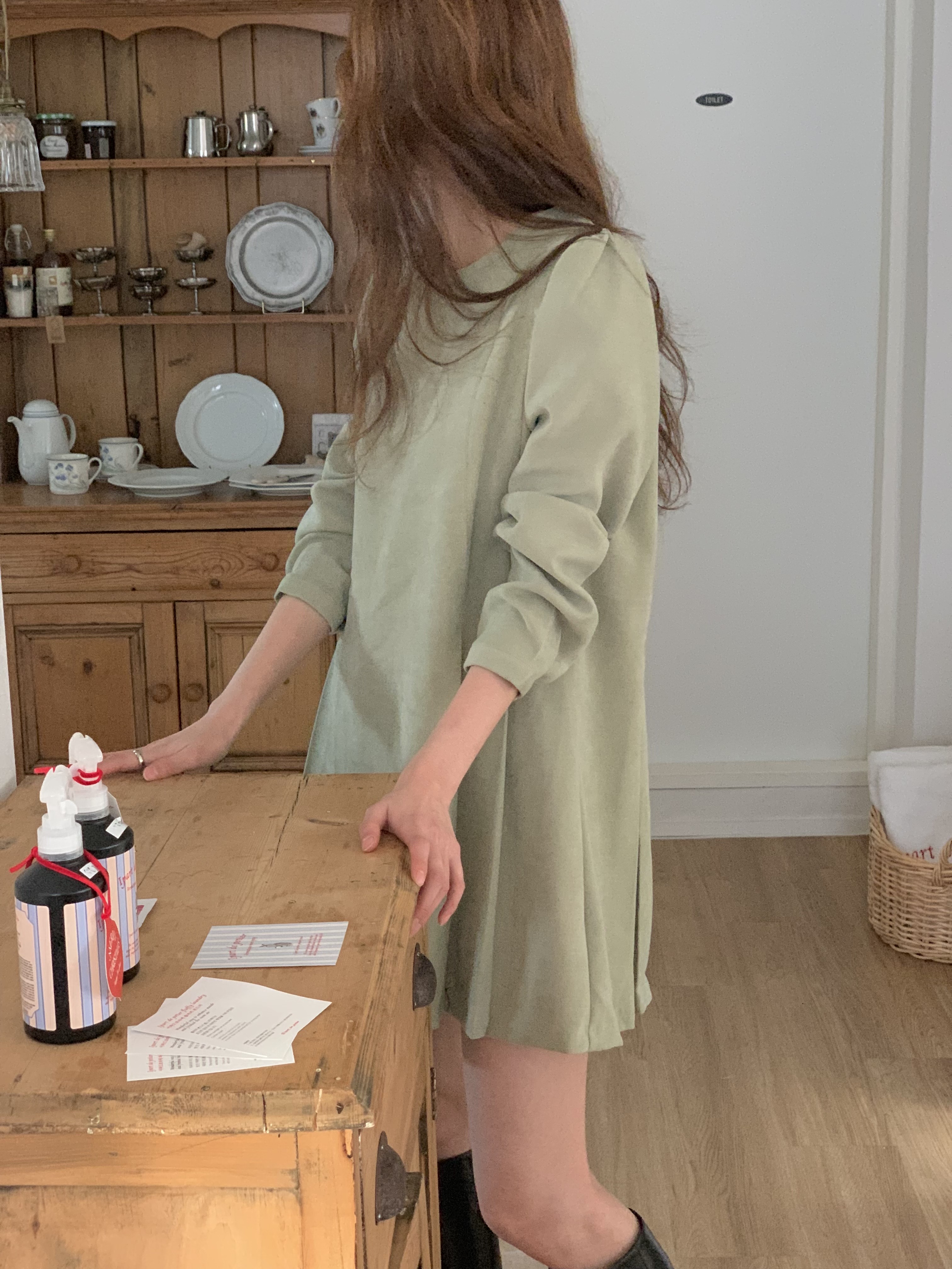 サイドタックパフスリーブミニワンピース | 詳細画像7