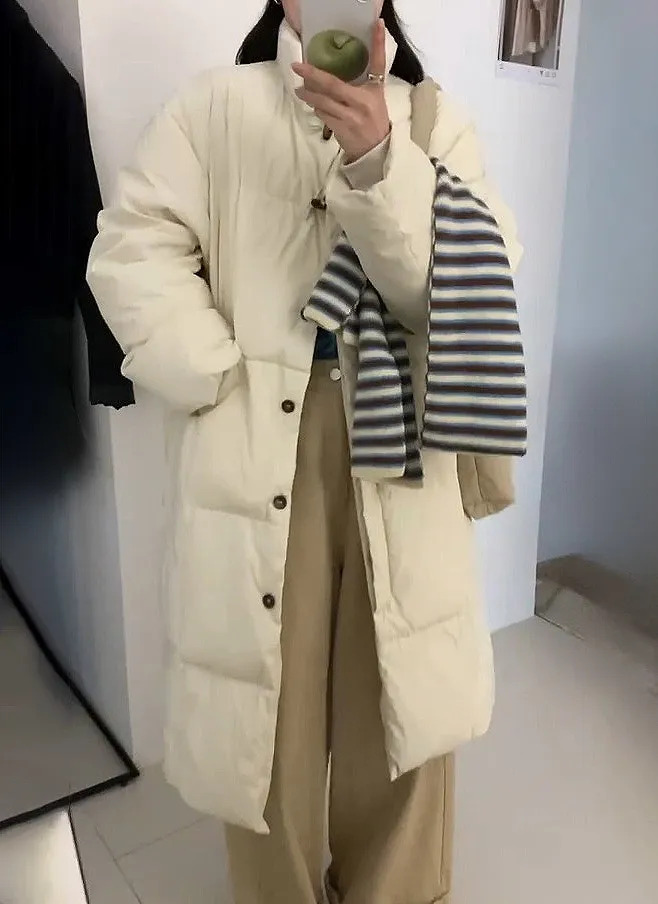 トグルボタンハイネックダウンロングコート | 詳細画像1