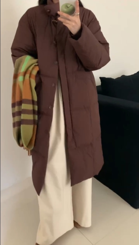 トグルボタンハイネックダウンロングコート | 詳細画像2