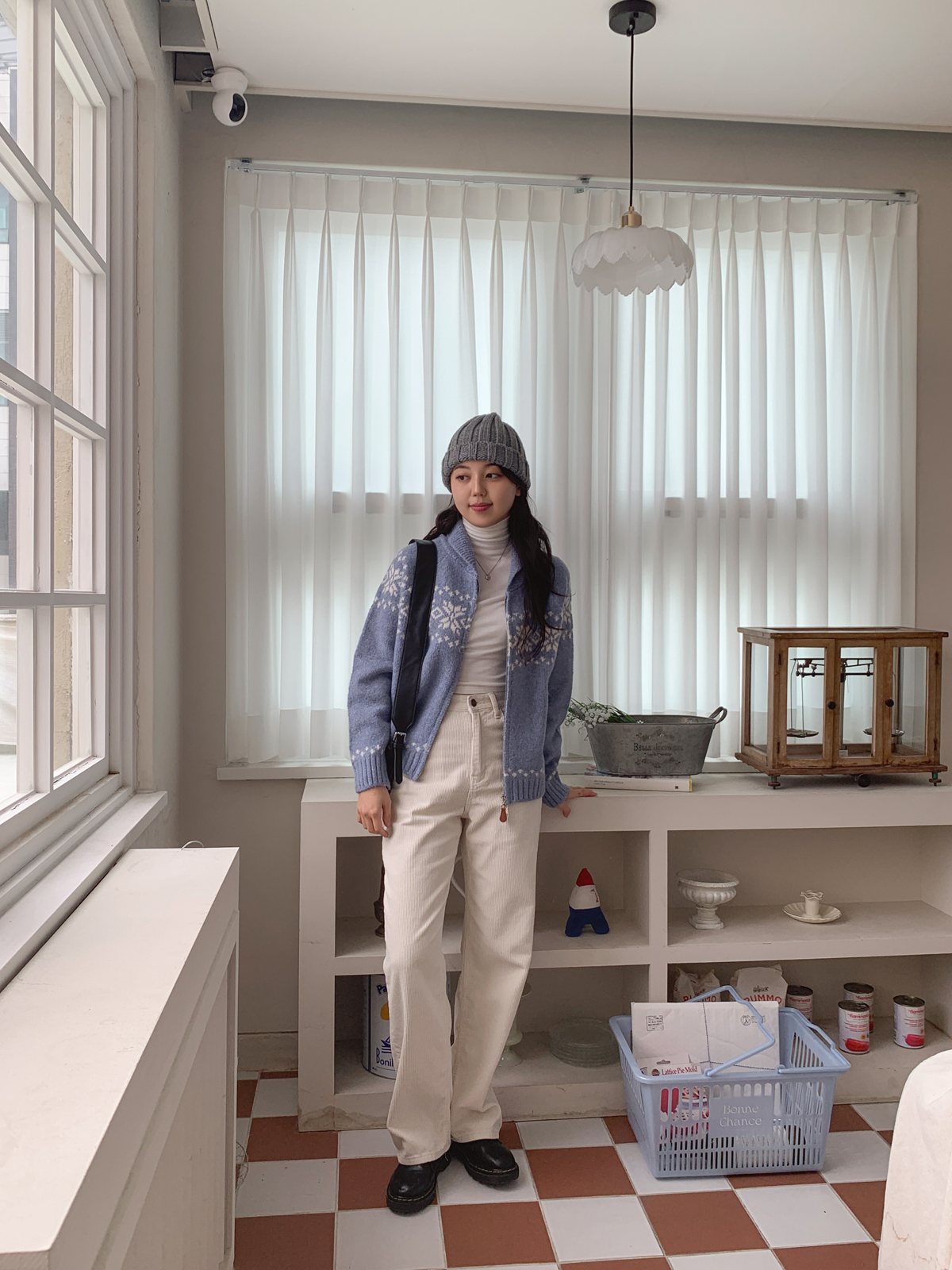 ウール混スノーノルディックダブルジップカーディガン | 詳細画像18