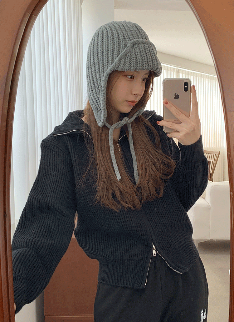 ストラップフライトニット帽 | レディースファッション通販 - DHOLIC