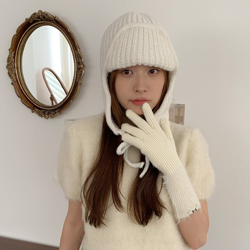 ストラップフライトニット帽 | レディースファッション通販 - DHOLIC