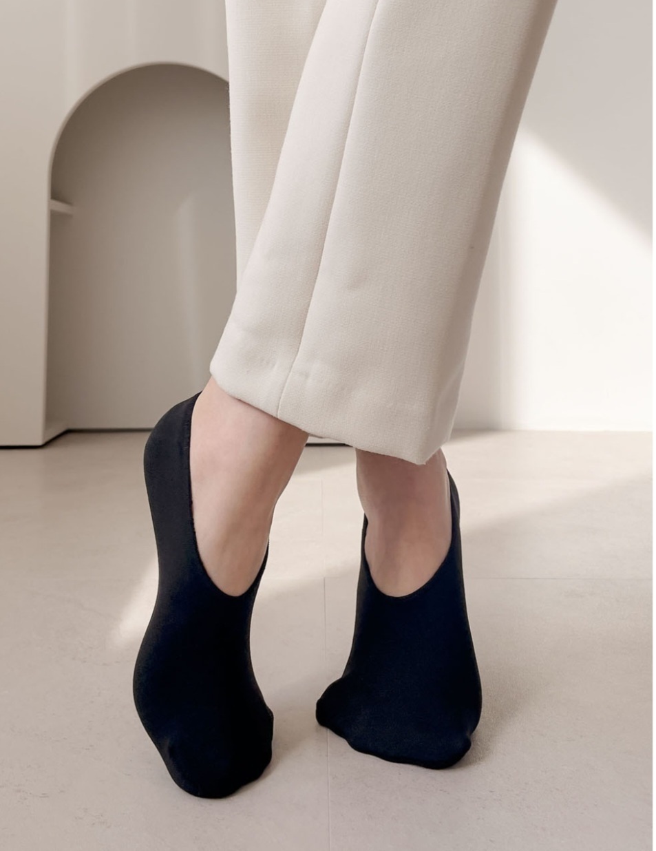 エコファー裏地ノンスリップフェイクソックス | 詳細画像4