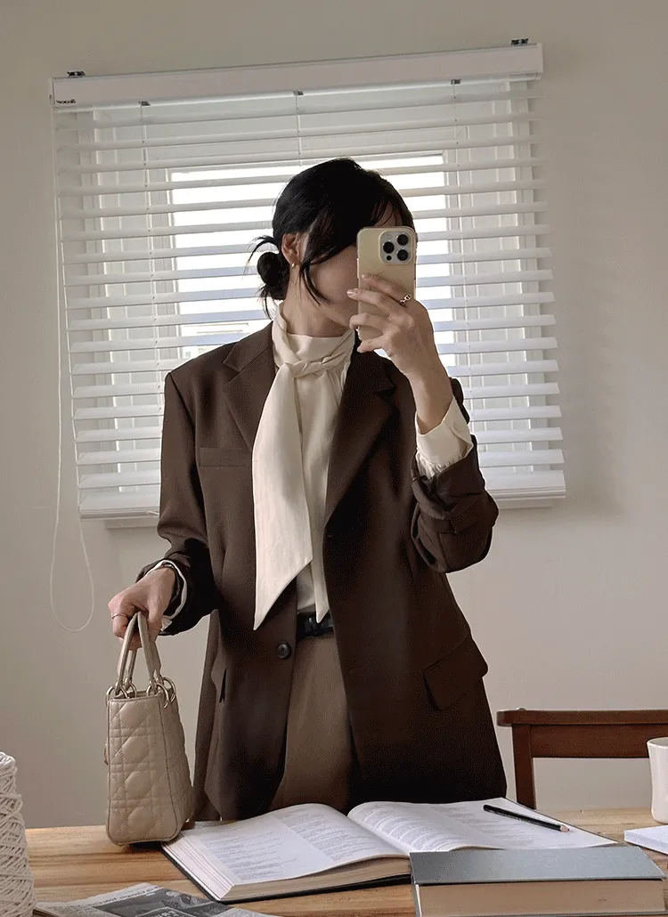 ストラップ付ルーズシングルジャケット | theclip | 詳細画像1