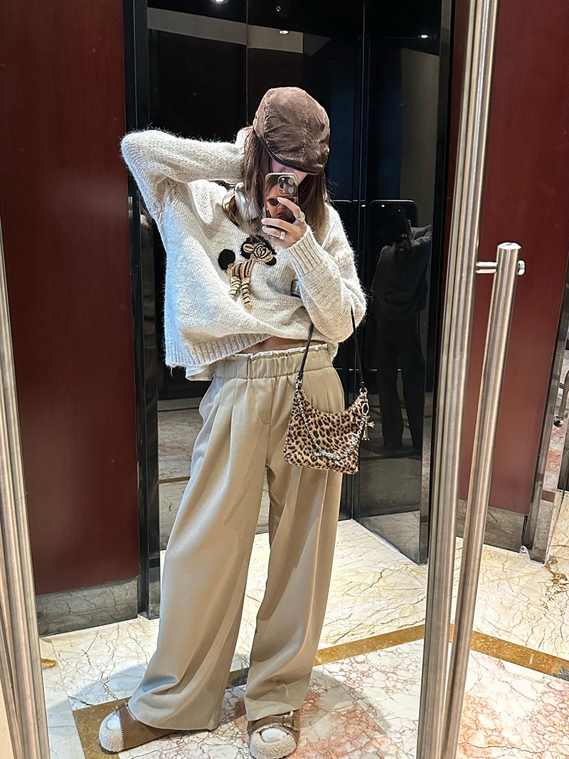 ホースモチーフレースアップルーズニット | 詳細画像12