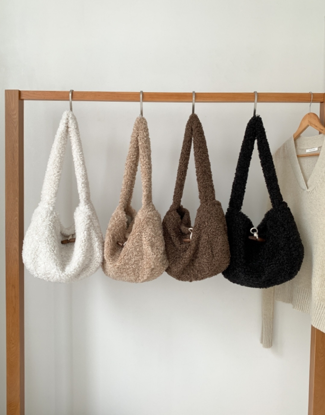 トグルボタンブークレショルダーバッグ | 詳細画像14