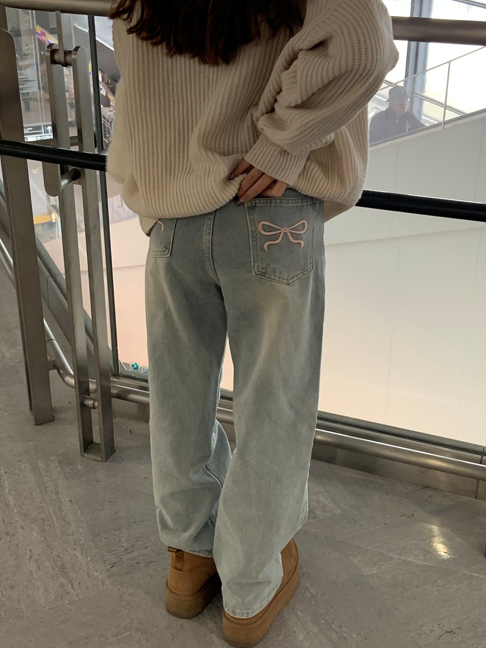 ヒップリボンワイドデニムパンツ | 詳細画像6