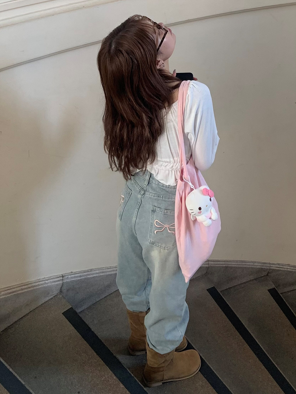 ヒップリボンワイドデニムパンツ | 詳細画像12