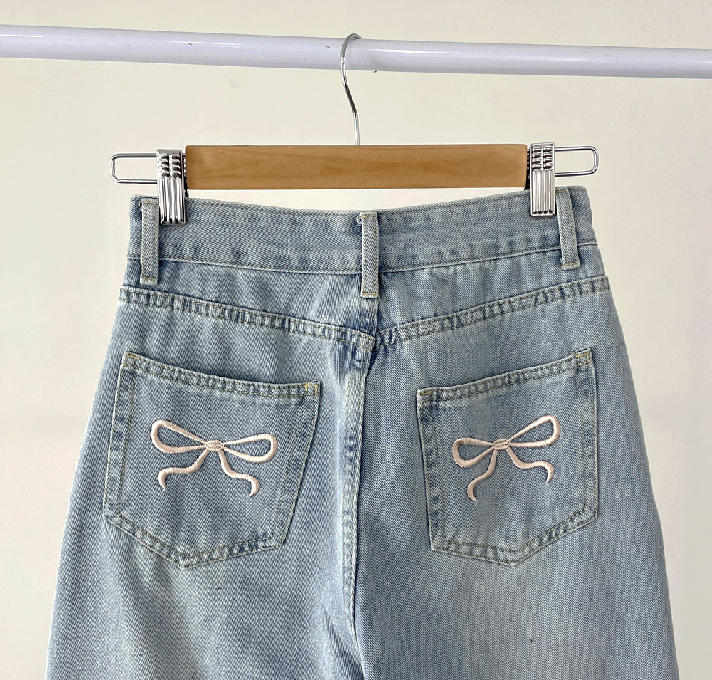 ヒップリボンワイドデニムパンツ | 詳細画像25