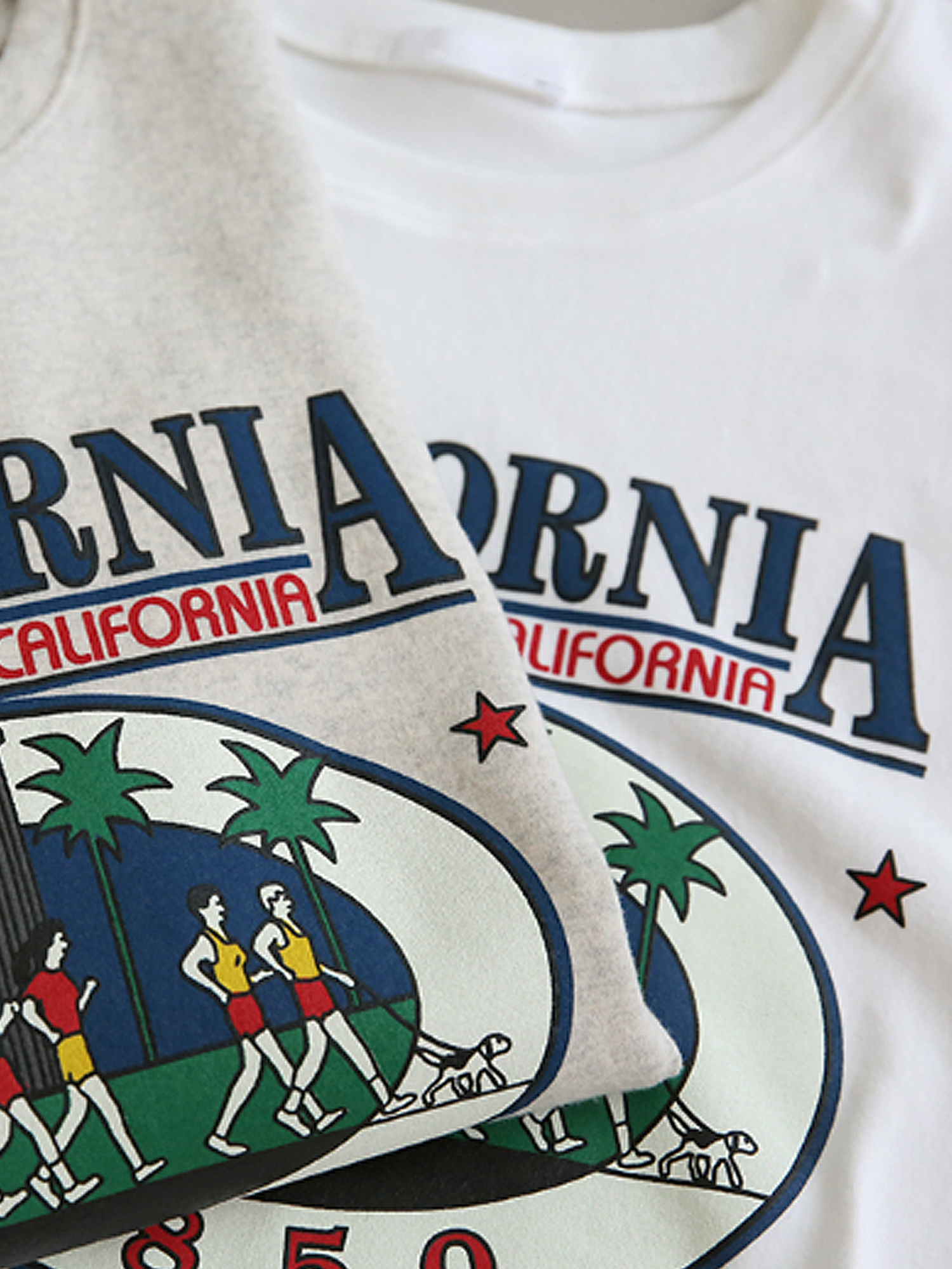 ピーチ起毛マラソンプリント半袖Tシャツ | 詳細画像18