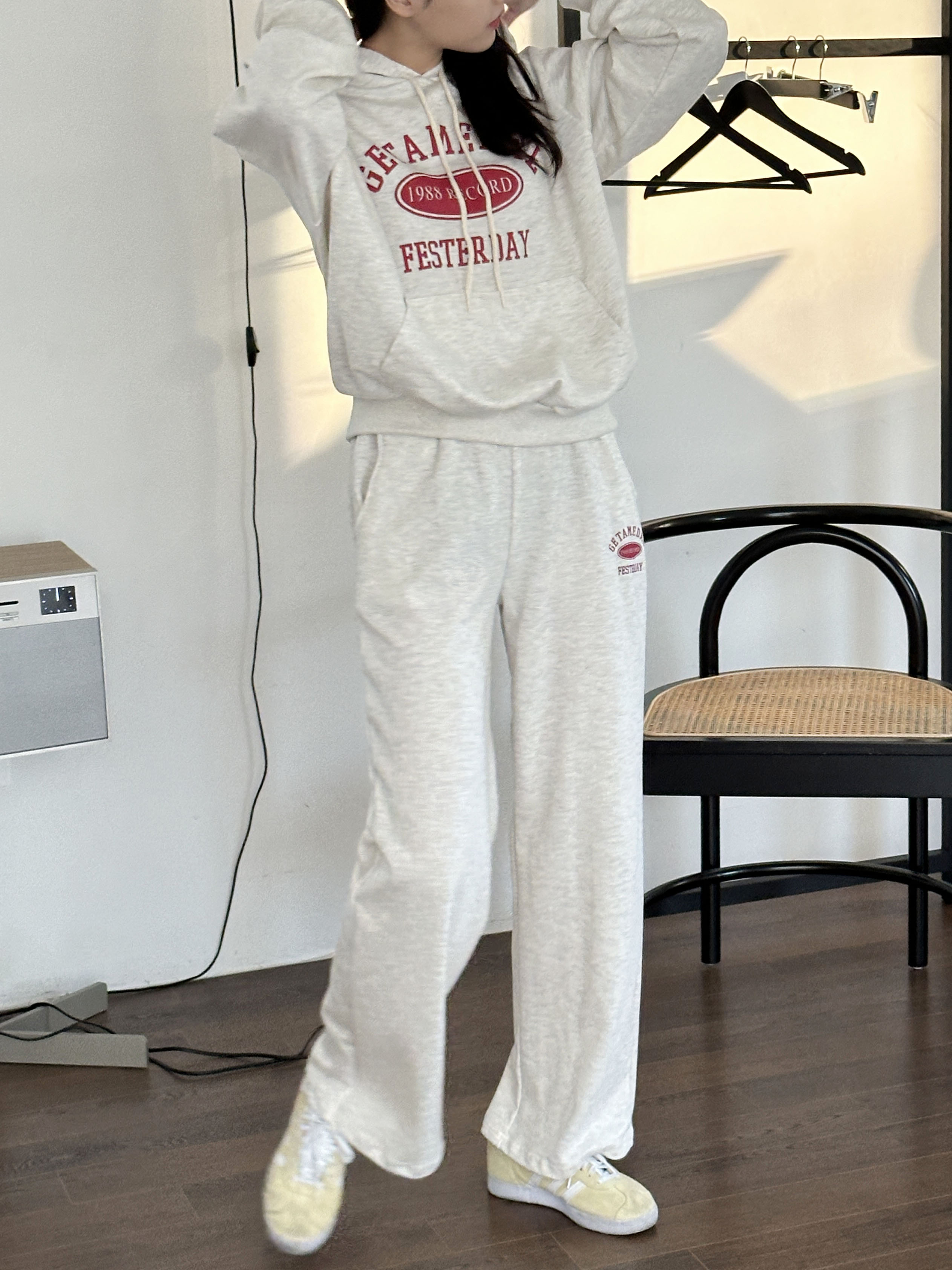 裏起毛GETAMEDALマフポケットパーカー&ワイドパンツSET | 詳細画像7