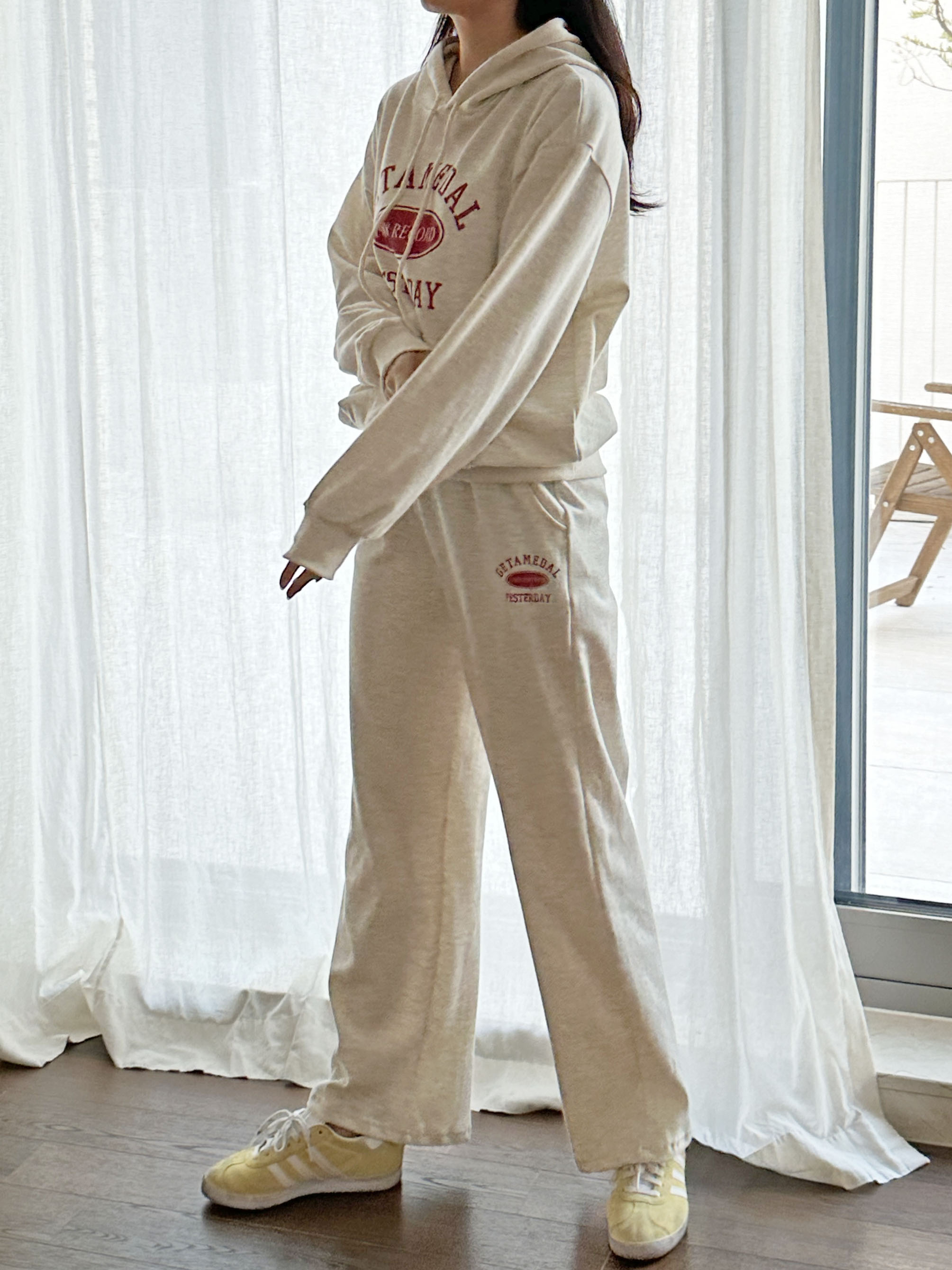 裏起毛GETAMEDALマフポケットパーカー&ワイドパンツSET | 詳細画像9