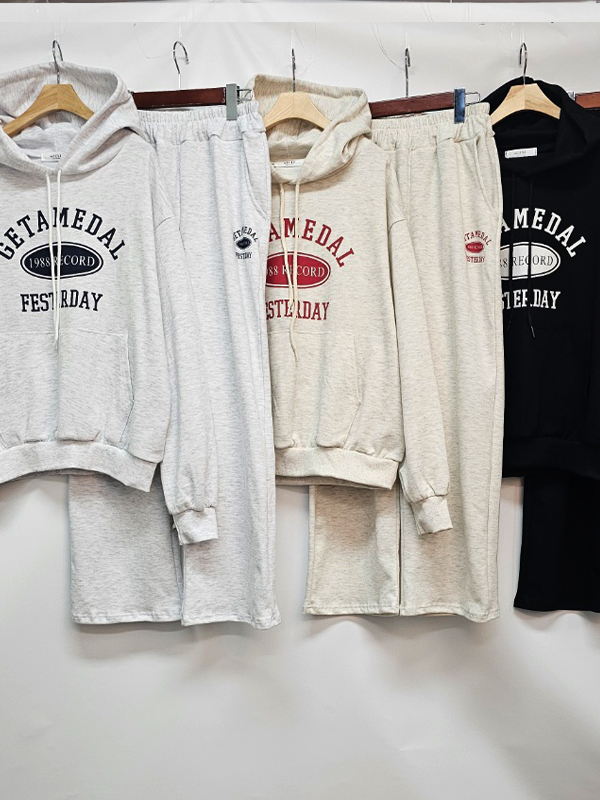 裏起毛GETAMEDALマフポケットパーカー&ワイドパンツSET | 詳細画像15