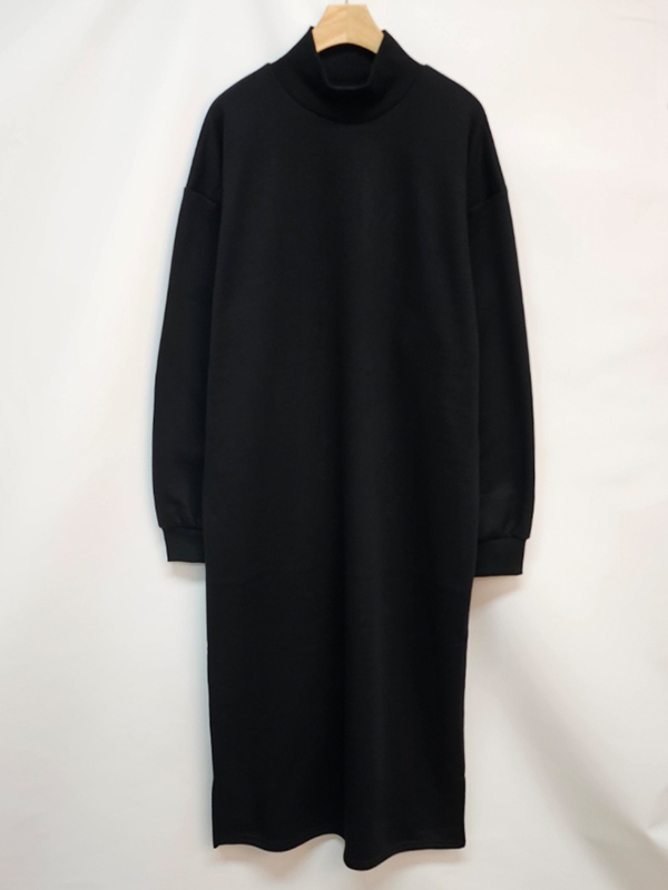 裏起毛ハイネックスリットスウェットワンピース | 詳細画像13