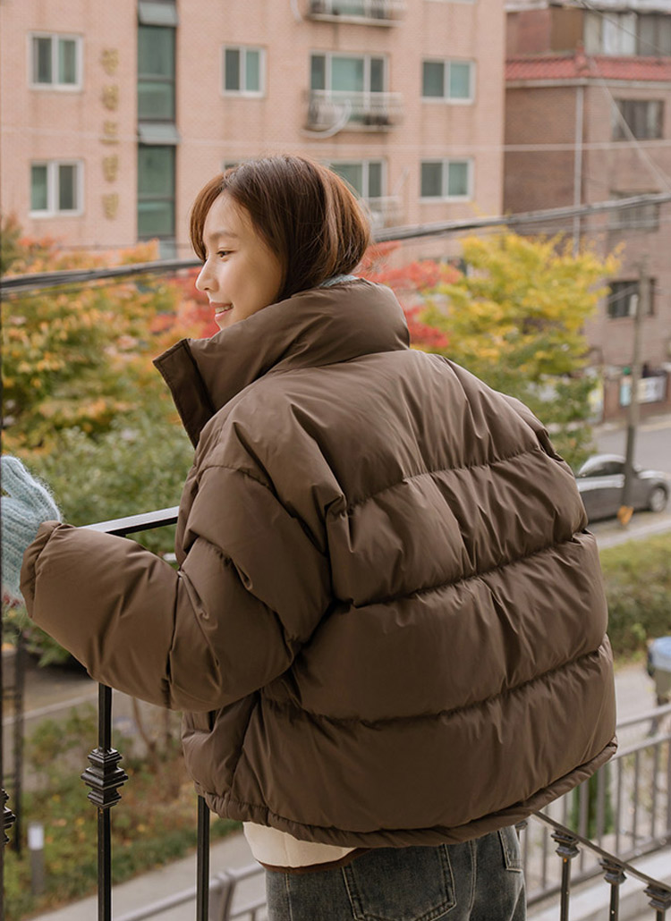 ハイネックフライフロントダウンジャンパー | レディースファッション