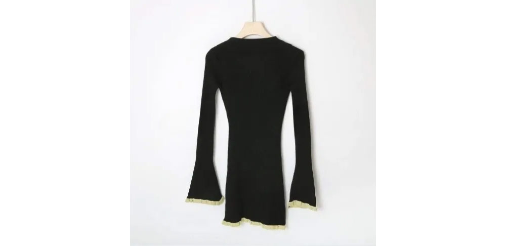 カラーフリルリブニットミニワンピース | 詳細画像14