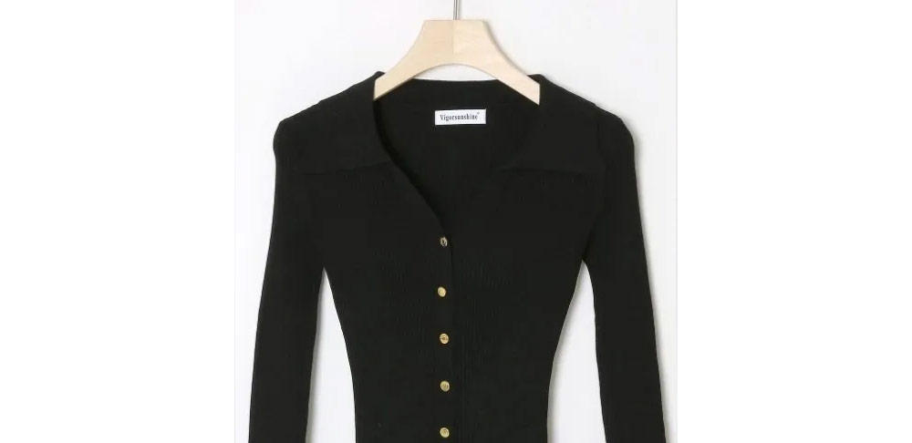 カラーフリルリブニットミニワンピース | 詳細画像15