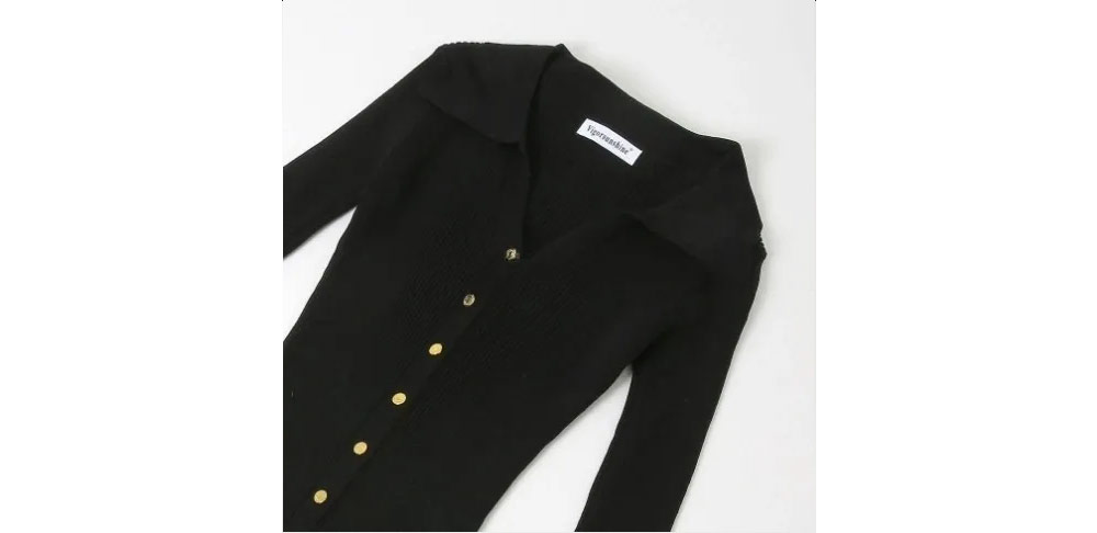 カラーフリルリブニットミニワンピース | 詳細画像19