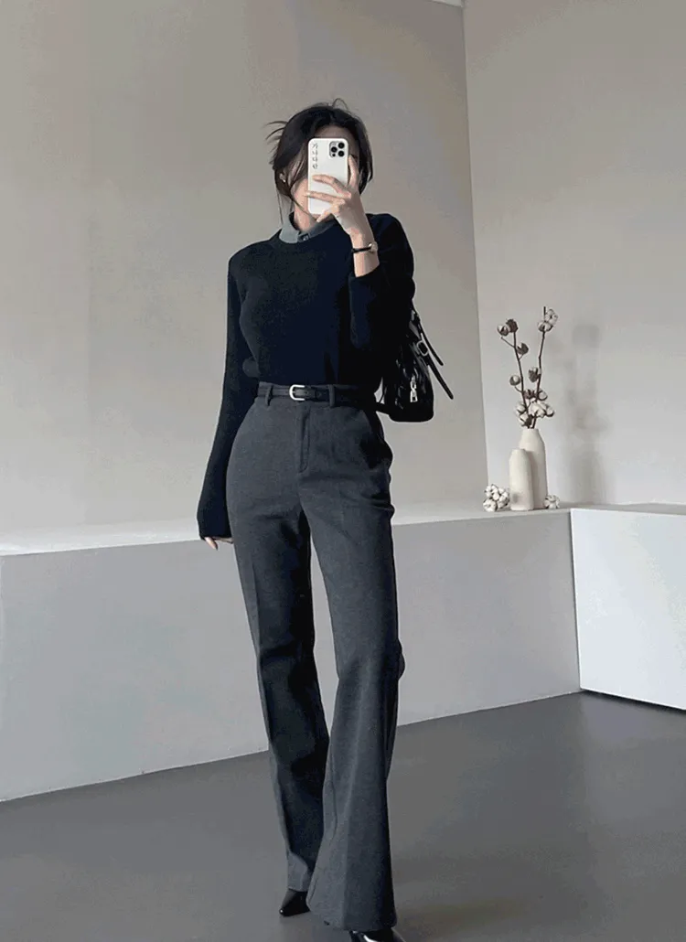 ラウンドネックソフトブークレニット | ganadaran | 詳細画像1