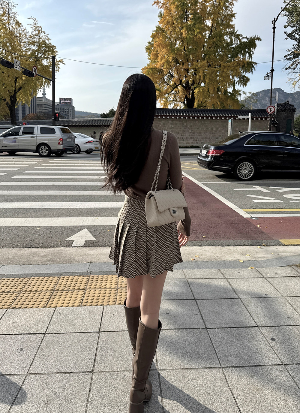 パンツ裏地チェックプリーツミニスカート | 詳細画像3