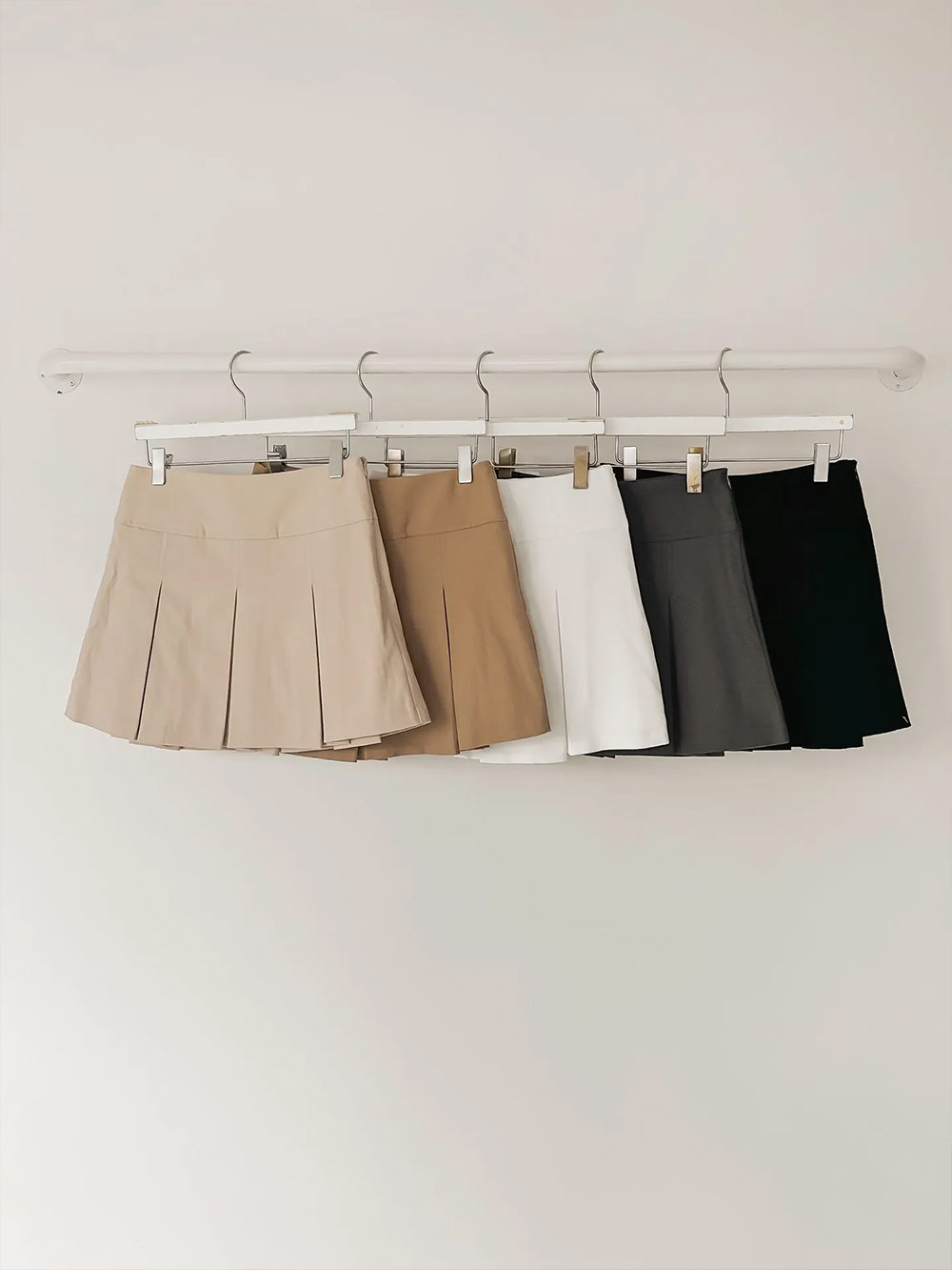 パンツ裏地ボックスプリーツミニスカート | 詳細画像16